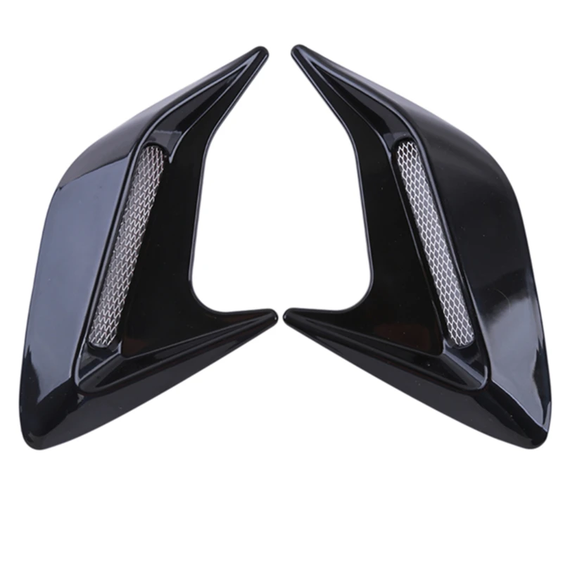 2 Pcs ABS Plastic Car Side Air Outlet Air Flow Mudguard Air Inlet ...