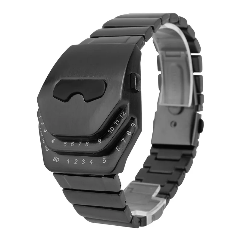 New Fashion Creative Snake Head Watch Men LED Digital Watches Black Stainless Steel Electronic Wristwatches Men Sport Watches 3