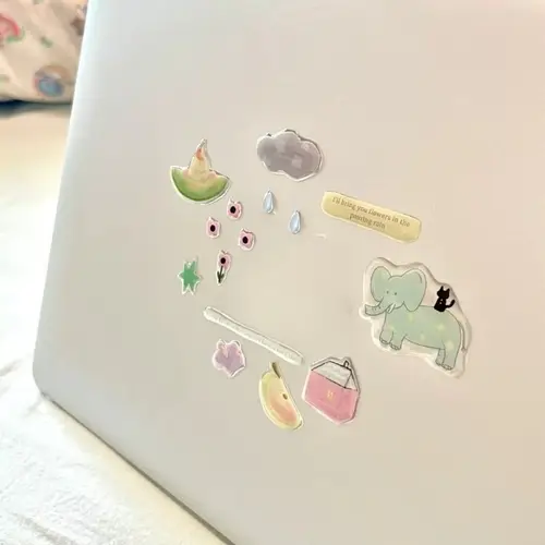 Cute Cartoon 3D Snowman Dogs Crystal Drop Rubber Stickers Kawaii Deco Stickers DIY Phone Sticker for IPad Mobile Phone Computer - Image 9