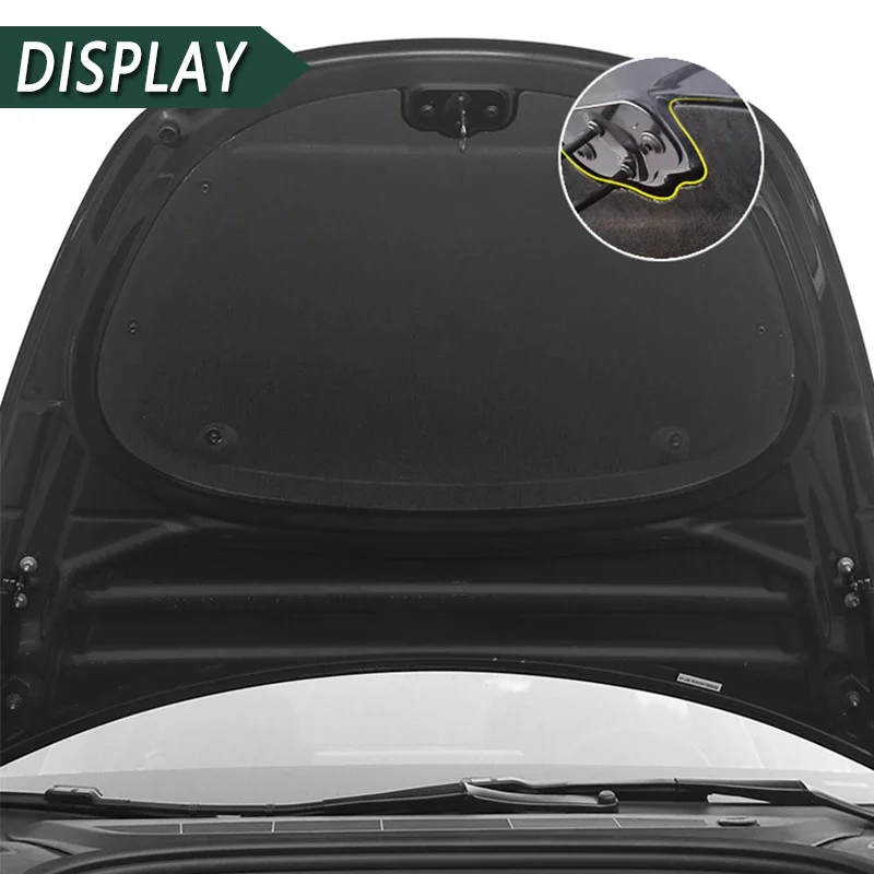 For Tesla Model 3 Hood Engine Insulation Pad Soundproof Cotton Heat Insulation Cover Mat Anti-Shock Plate Car Modification sound proof mat sound insulation mat soundproofing cotton sound deadener mat heat insulation mat sound insulation cotton