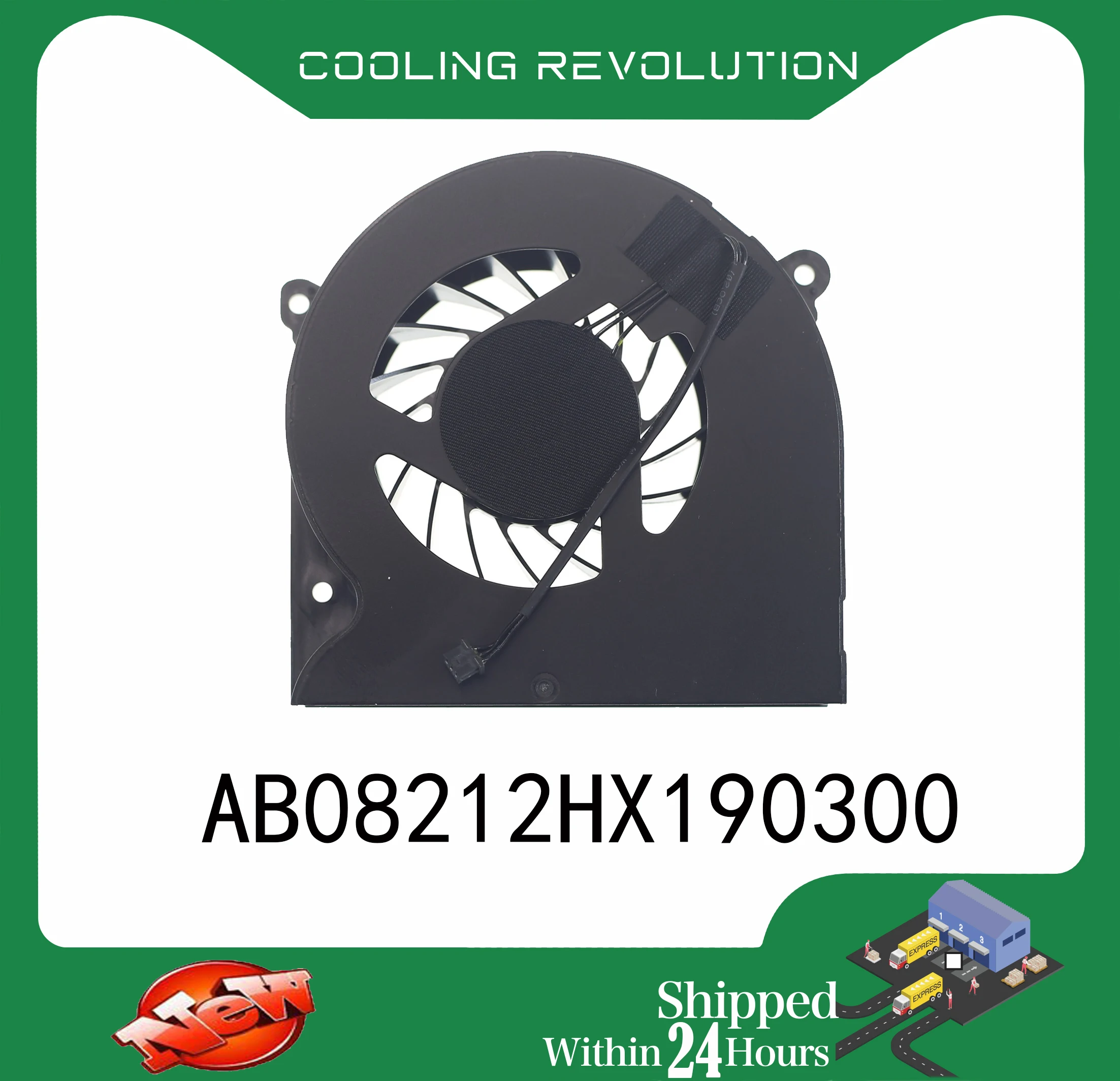 Ventilador de Refrigeração Cpu Portátil Pinos Ab08212hx190300 Dc12v 0.50a Pinos P7753100