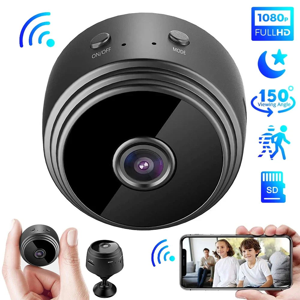 Mini Dv Camera Registratori Con Magnete Hd 1080P Wireless Wifi Camera Motion Detect Night Vision Network Nanny Camera V380 Pro App