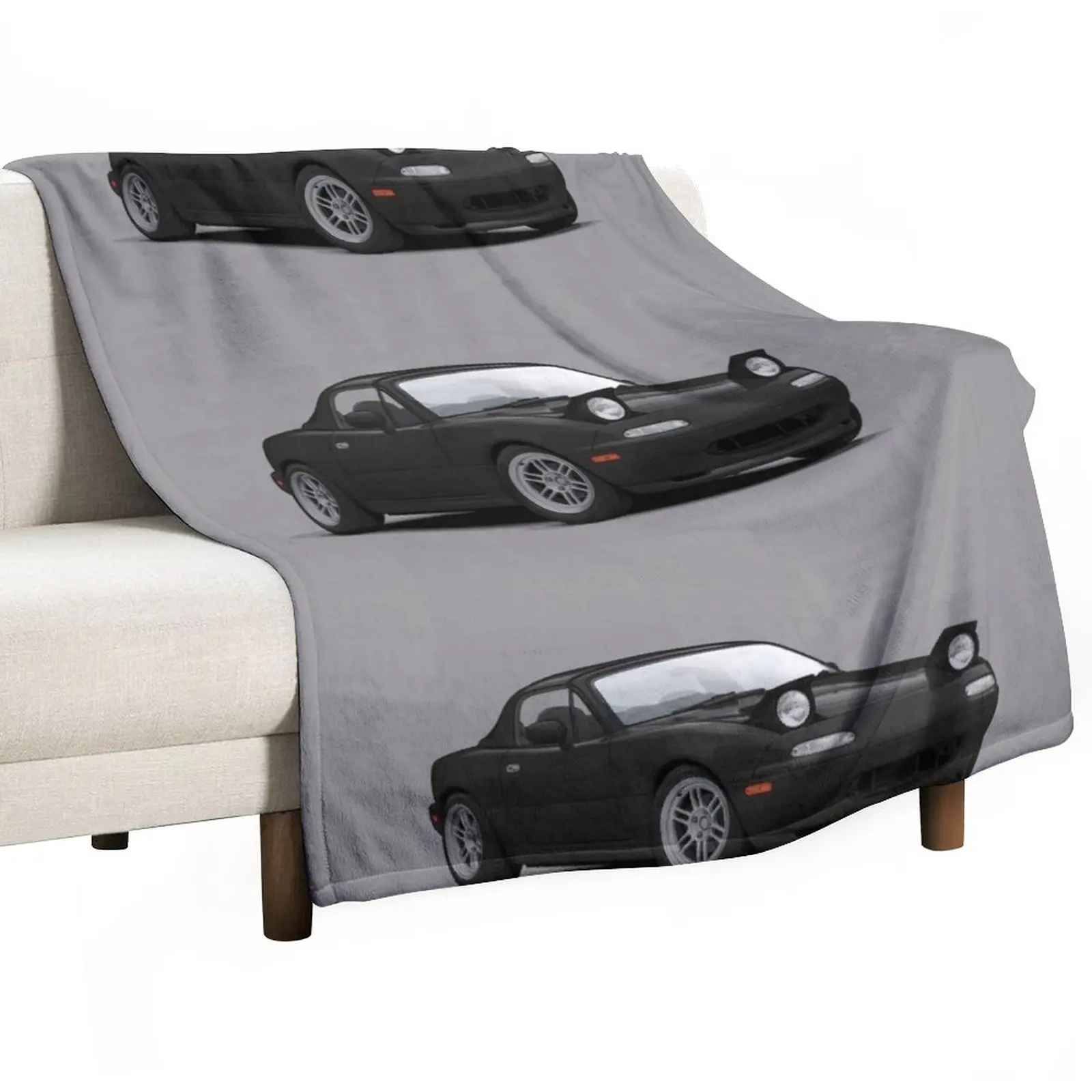 

Mx5 / Miata NA MK1 illustration Throw Blanket Bed linens Extra Large Throw Blanket Summer Blanket Luxury Thicken Blanket