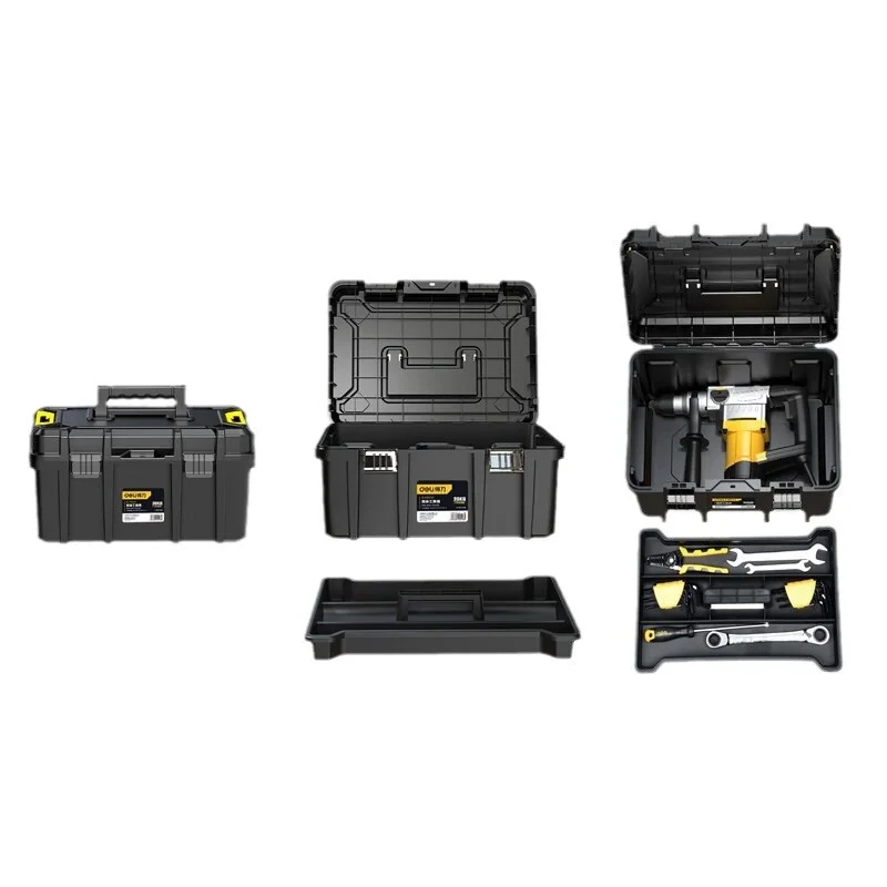 Tools Wide body toolbox Large capacity multi-functional portable plastic portable maintenance electrician set 6