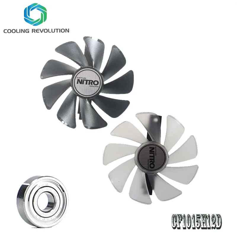Substituição do Ventilador do Refrigerador Led Sapphire Nitro Rx590 Rx580 Rx570 Rx480 Rx470 4n0010220g Engrenagem Cf1015h12d 95 Milímetros