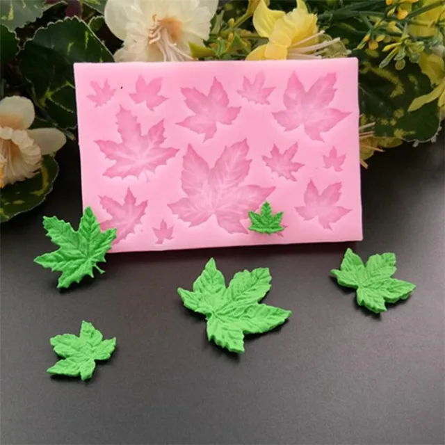 3D -S Szilikon Sütőforma Barkács Pillangó Juharlevél Penész Csokoládé Fondant Sütemény Díszítő Szerszám Hőmérséklet Ellenállás - Image 2