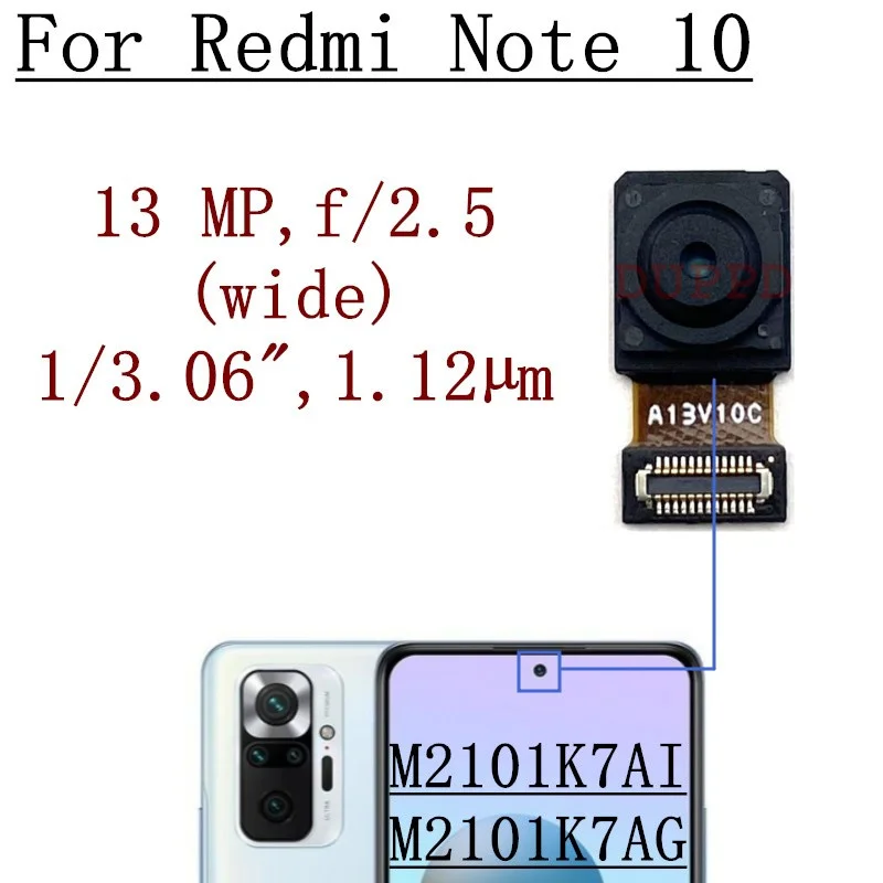 Arrière De Batterie + Lentille Caméra Pour XIAOMI REDMI NOTE 10 (4G) - Modèle M2101K7AG - Neuf