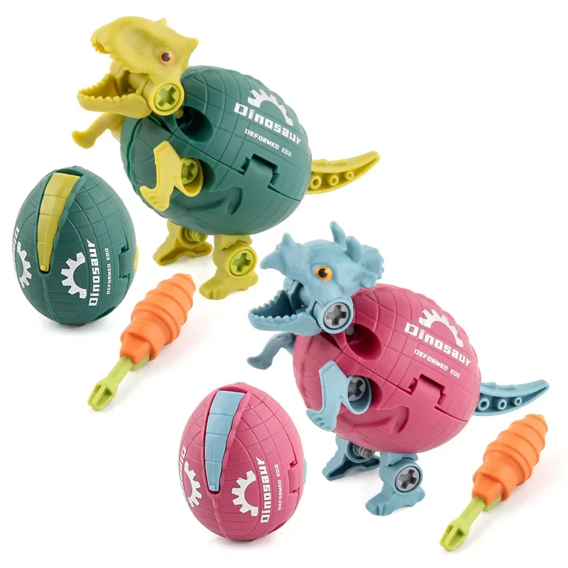 DIY Disassembly Assembly Dinosaur Toy Set Screw Nut Combination Assembling Dinosaur Model Educational Toy For Children Kids Gift