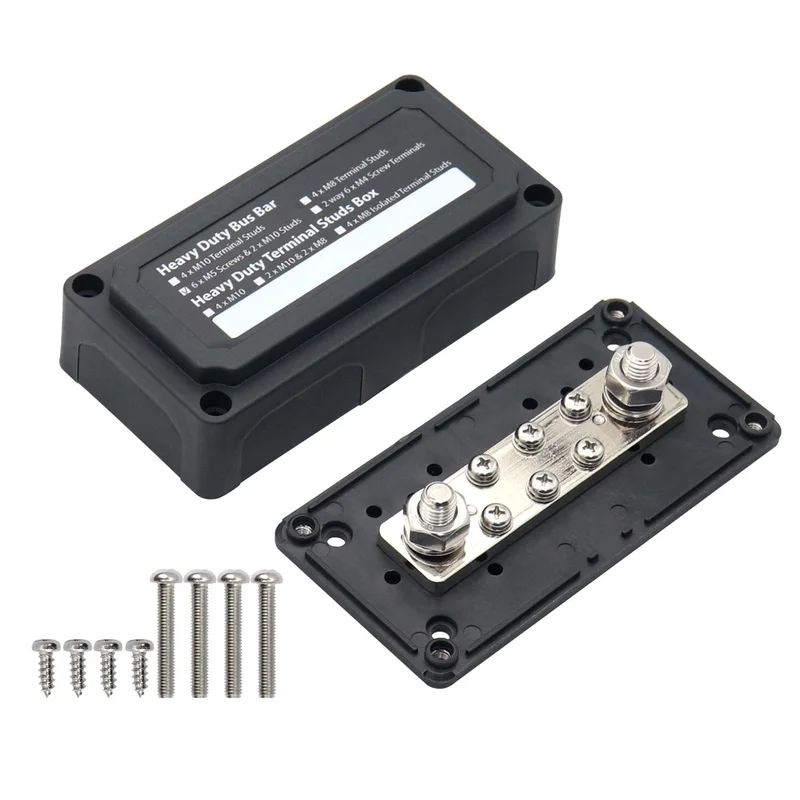 

Bus Bar Bus Box 300A 48Vdc Bus Bar 6+2 Is Used In The Modification of New Cross-border RV Ships