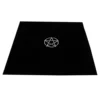 Tarot Tablecloth Tablecloths Pentacle Black Cover Divination Decoration Decorate 3