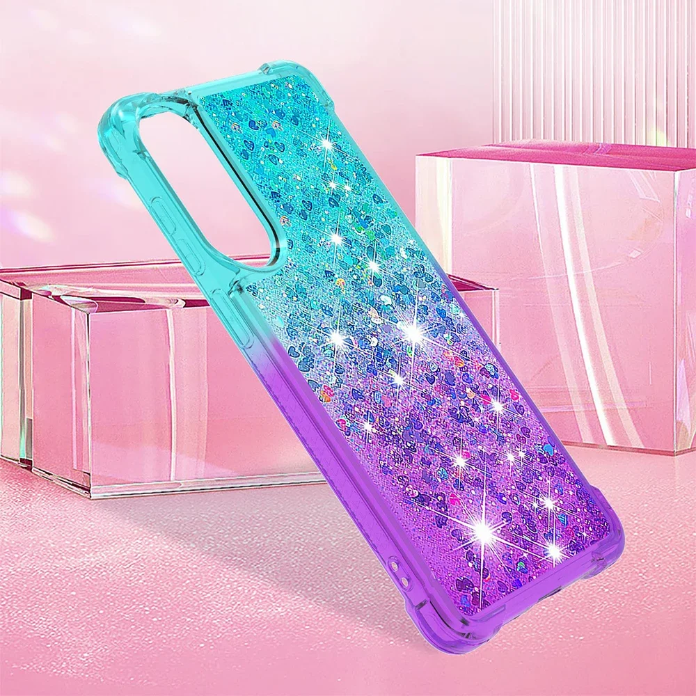 Dynamic Liquid Iridescent Flow Sand Phone Shell Case