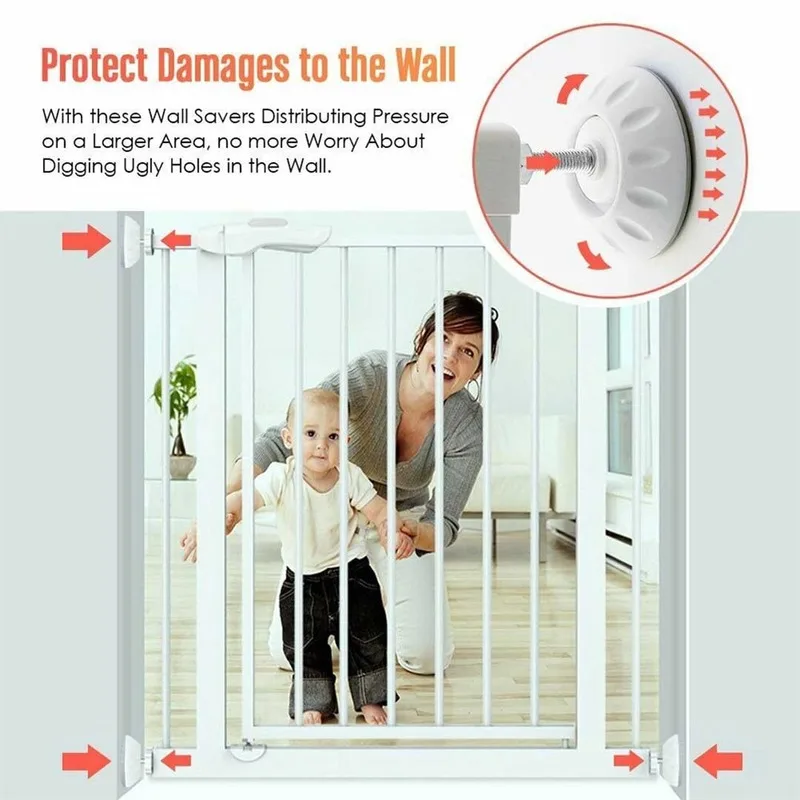 Baby Pet Safety Door Bumpers 4Pcs Wall Mount Cups Guard Protectors