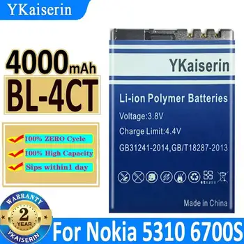 Batteria per cellulare ad alta compatibilità 4000mAh BL-4CT per Nokia 5310 6700S X3 X3-00 7230 7310C 5630 2720A 7210C 6600F
