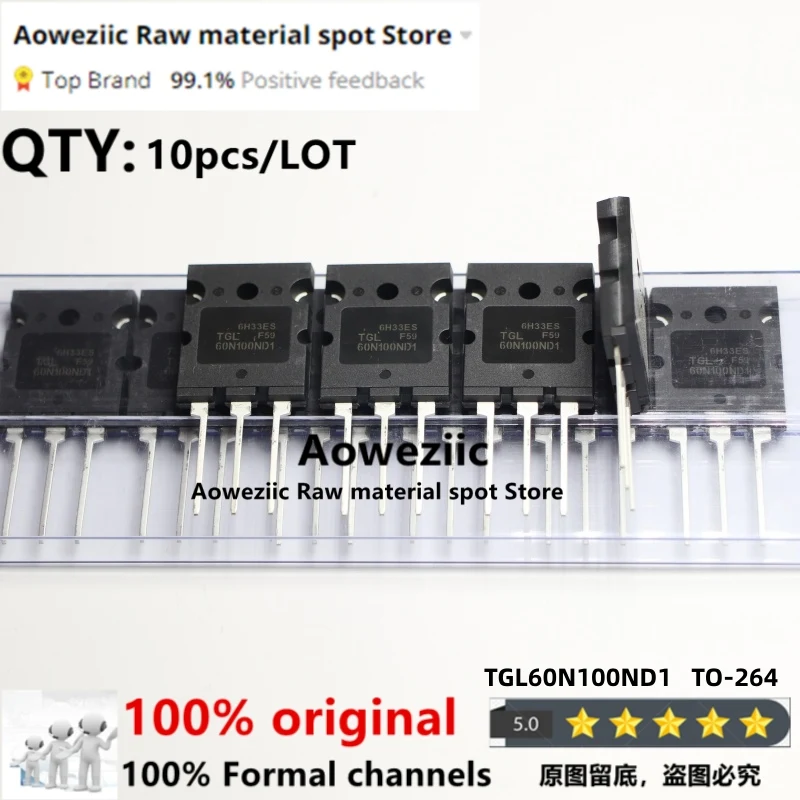 

Aoweziic100 % новый импортный оригинальный TGL60N100ND1 60N100ND1 60N100 TO-264 IGBT однотрубный сварочный аппарат 60 А 1000 в