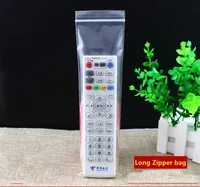 PE Long Shape Clear Zip Lock bags Rectangle Plastic Thick Packaging Pouches Strip zipper reclosable Slender Thick package bags 1