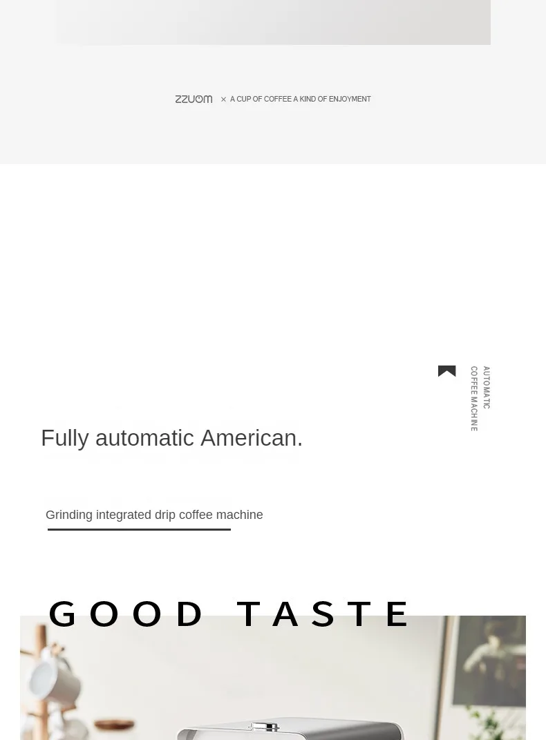 Description Picture 3 of itemHome American Coffee Machine Fully Automatic Grinding Drip Coffee Maker Small Self-service Freshly Ground Coffee