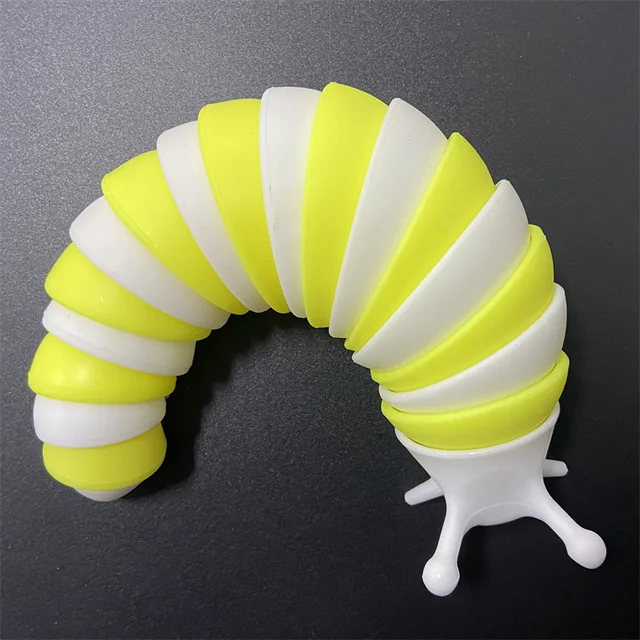 2022 NEW 3D Slug Fidget Toy Hot Fidget Slug Toy Articulated Flexible Relief Anti-Anxiety Slug Sensory Toys for Children Aldult 5