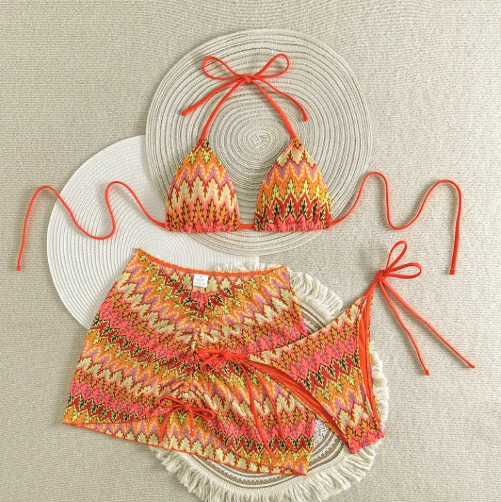 Bikinis Sexys 2026, Trajes de Baño Femeninos de Tres Piezas, Ropa de Baño para Playa, Trajes de Baño Brasileños, Conjunt