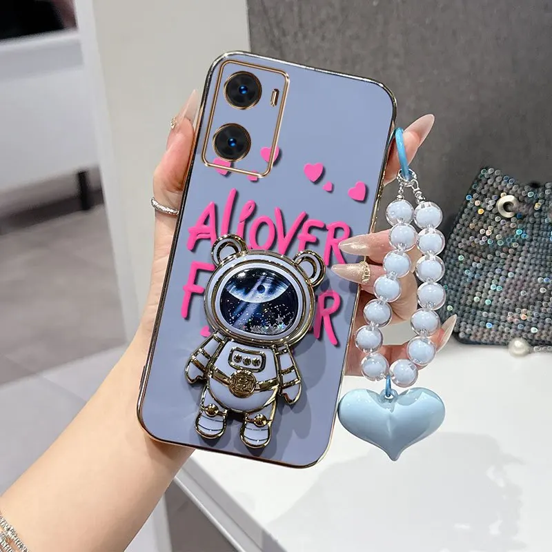 Pink Font Phone Case Set with Bead Lanyard & Stand - 3 Piece Set