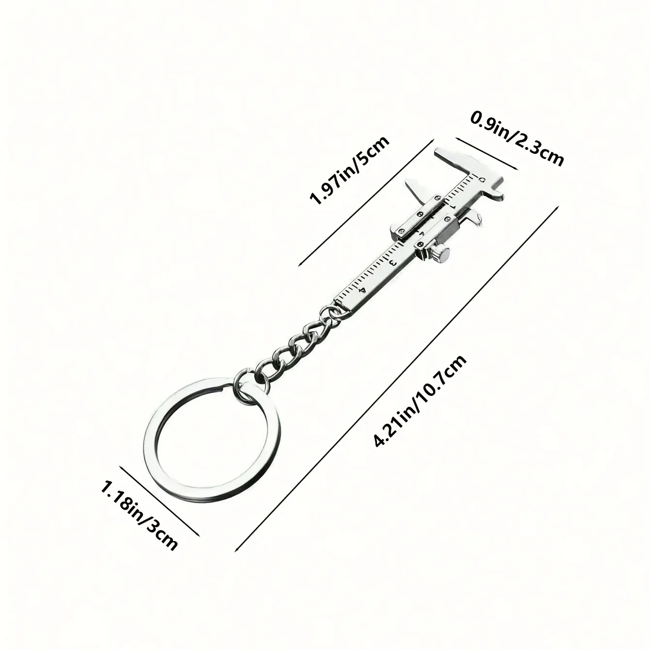Mini Vernier Caliper Keychain
