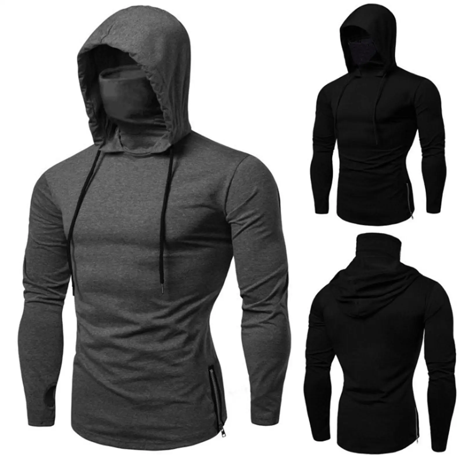 Autumn-Men-s-Hoodie-Casual-Gym-Thin-Long-Sleeve-Hooded-Sweatshirt-Face ...