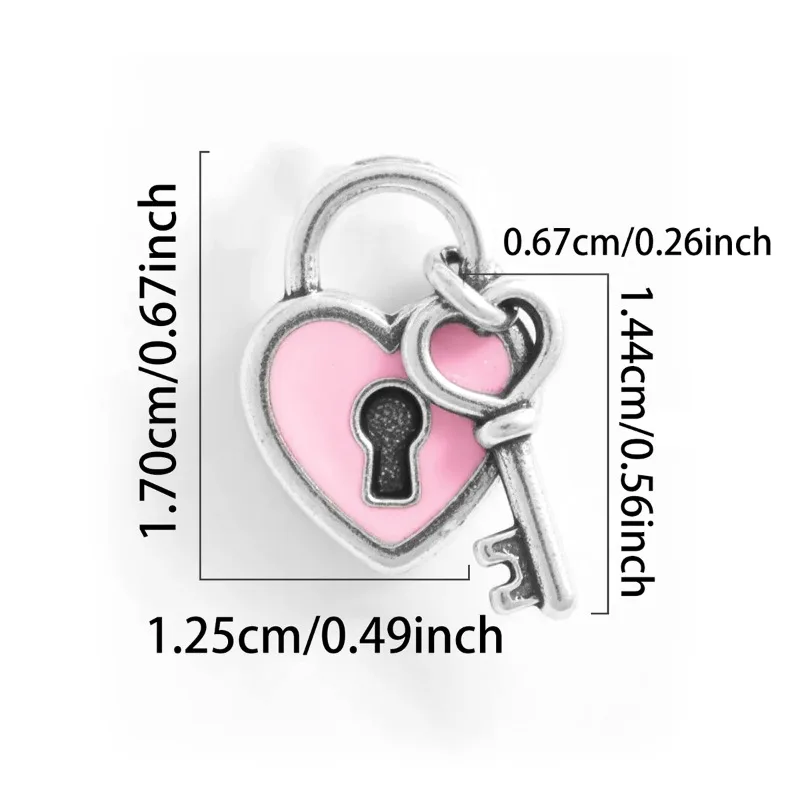 Verstellbare 925 Sterling Silber Vintage Anhänger Brot-Kirsche Herzförmige Charms Perlen Passend für Original Armband Halskette DIY Schmuck – Detail 17