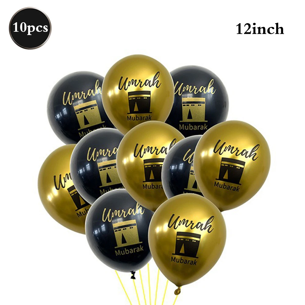 Umrah Mubarak Party Luftballons Ramadan Banner Mubarak Ramadan Eid Stern Mond Folienballon Happy Eid Muslim Islam Festival Supplies – Detail 10