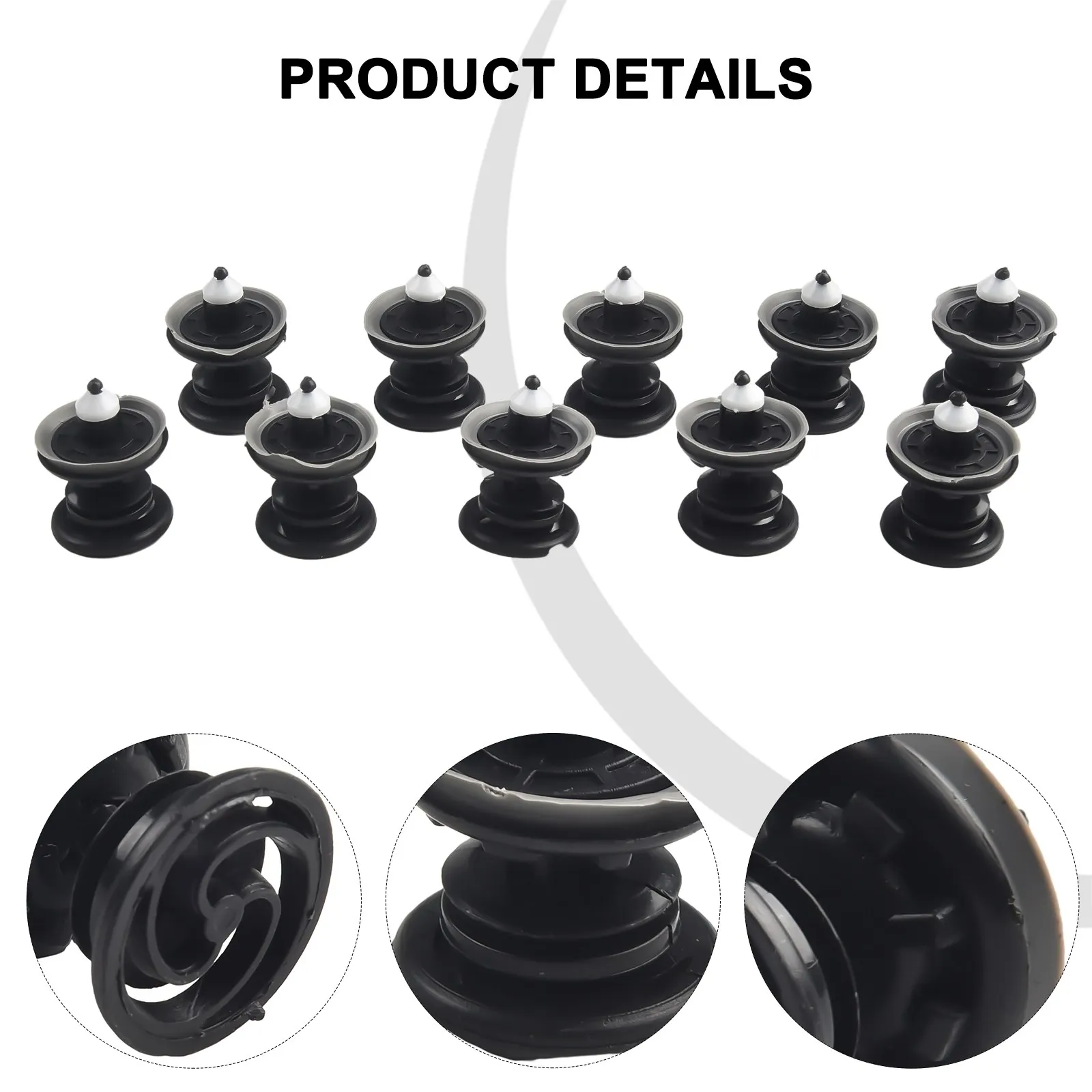 

Clips Kit Panel Push Type Clip 30x 7L6 868 243 Black Door Panel For PASSAT Interior Nylon For PassatBus T5 Taureg