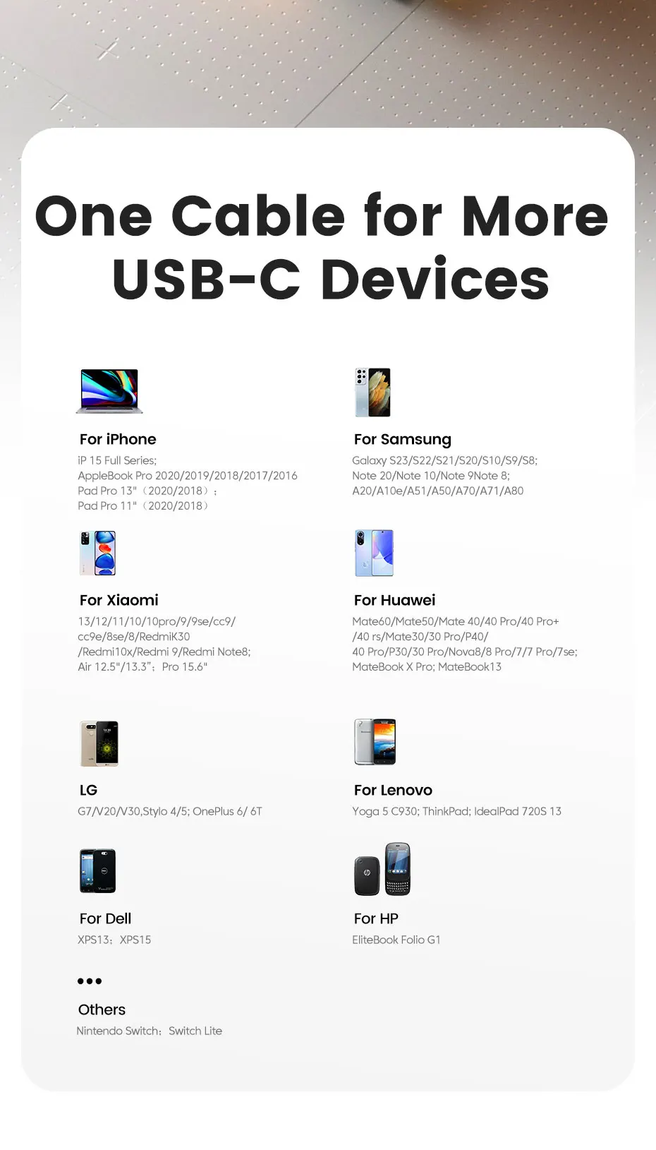 90 Degree USB C to USB C Cable PD 100W 5A Fast Charging Type C Cable for Laptop