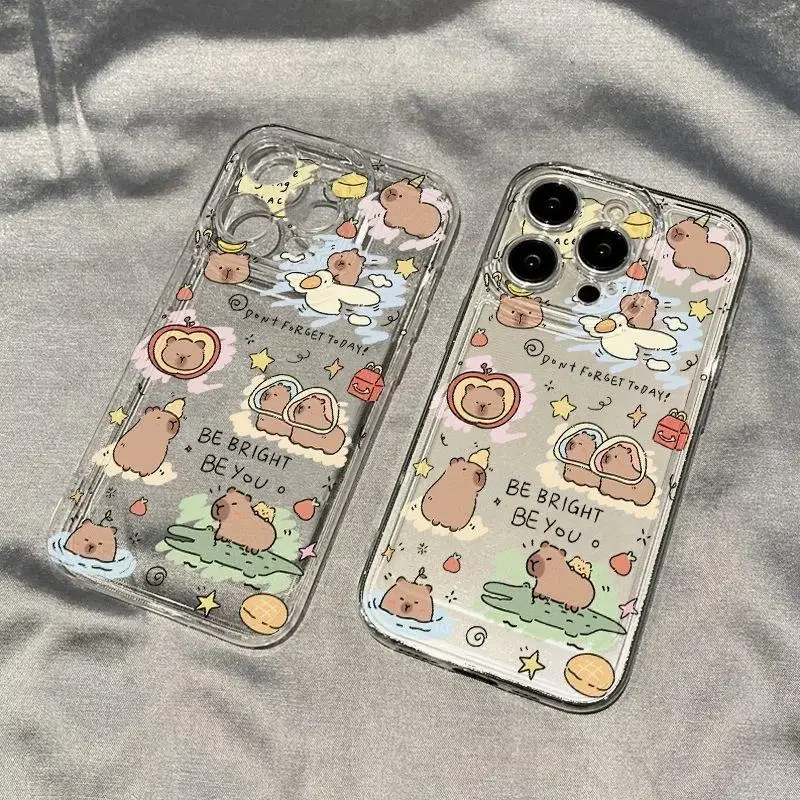 Adorable Capybara Soft TPU Phone Case Cover