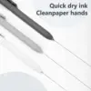 Zanshi Black and White Gray Set Gel Pen, Retractable Gel Pen, Quick Drying Ink Pen, Fine Nib, Advanced Smooth Writing Pen, Aesth 2