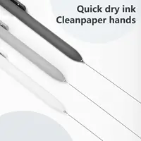 Zanshi Black and White Gray Set Gel Pen, Retractable Gel Pen, Quick Drying Ink Pen, Fine Nib, Advanced Smooth Writing Pen, Aesth 2