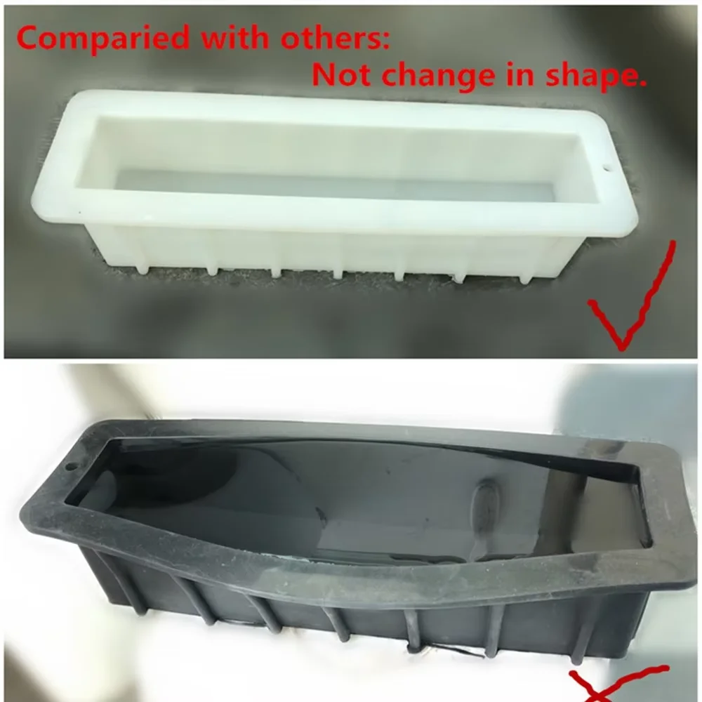 Silicone Mold Soap Molds Handmade Long Loaf Soap Mold Rectangle Food Grade Silicone For Cake Baking Tool DIY Candy Toast Fudge Meatloaf Cold Process Soap