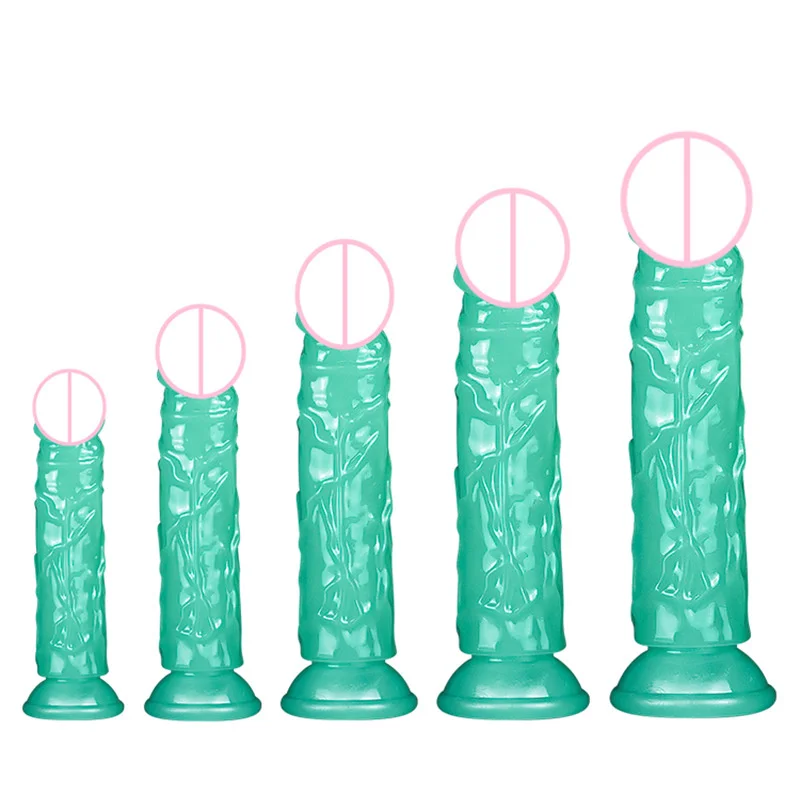 Luminous Simulation Dildo Realistic Penis Women Suction Cup Couple Erotic Sex Adult Toys Men Toy 4# sex toys