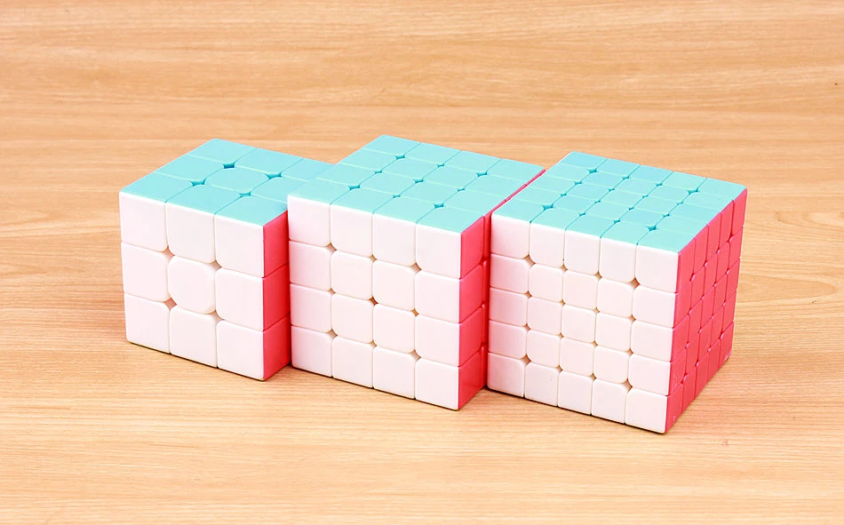 QY TOYS warrior 3x3x3 speed magic cube stickerless 4x4x4 professional puzzle cubo 5x5x5 smoothly cubes educational toys