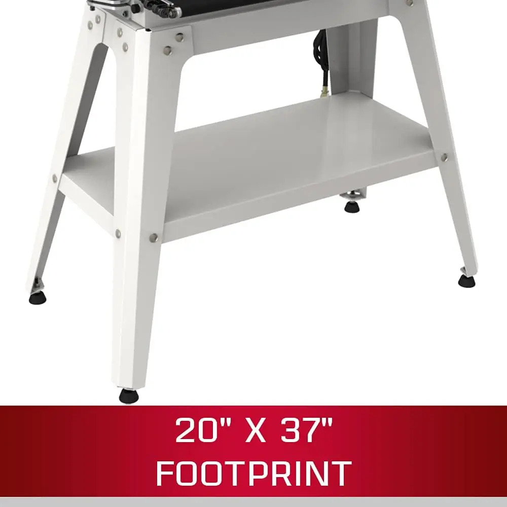 16-Inch Drum Sander Open Stand 1-1/2 HP 1Ph 115V Dynamic Balance Extrusion Aluminum Drum Design Heat Dissipation