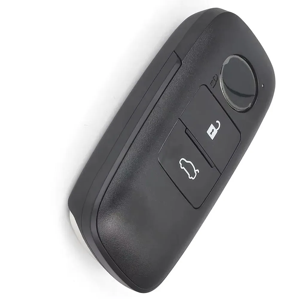 Enhanced Smart Remote Car Key Shell Cover with Uncut Blade - 5-Button Replacement