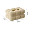 Geometry Tissue Box Cover Decorative Facial Tissue Holder Case Container for Bedroom Tissue Box Covers Rectangular Ceramic 6