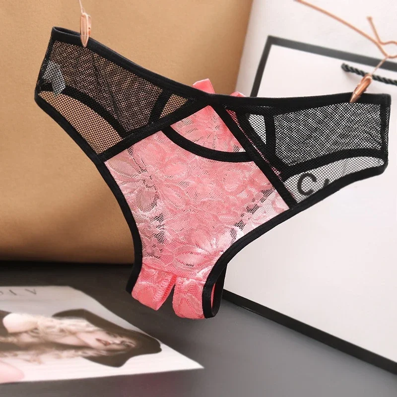 Women Panties Open Crotch Panties Low Waist Lace Briefs Underwear women panties female underwear lace panties womens underwear
