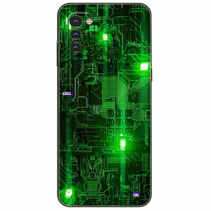 Stylish Painted Silicone Protective Case - Black with Cute Design
