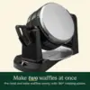 WAF-F40 Double Flip Belgian Waffle Maker, 1400 watts, New Black/Stainless 3