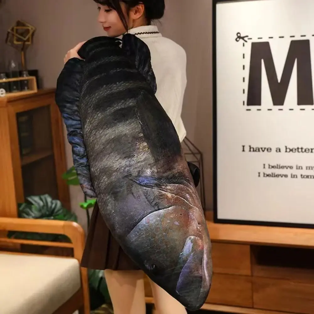 Anime Pillow PP Cotton Simulation Sea Fish Stuffed Soft Sea Fish Stuffed Bream Grouper Fish Sleeping Pillow Gifts