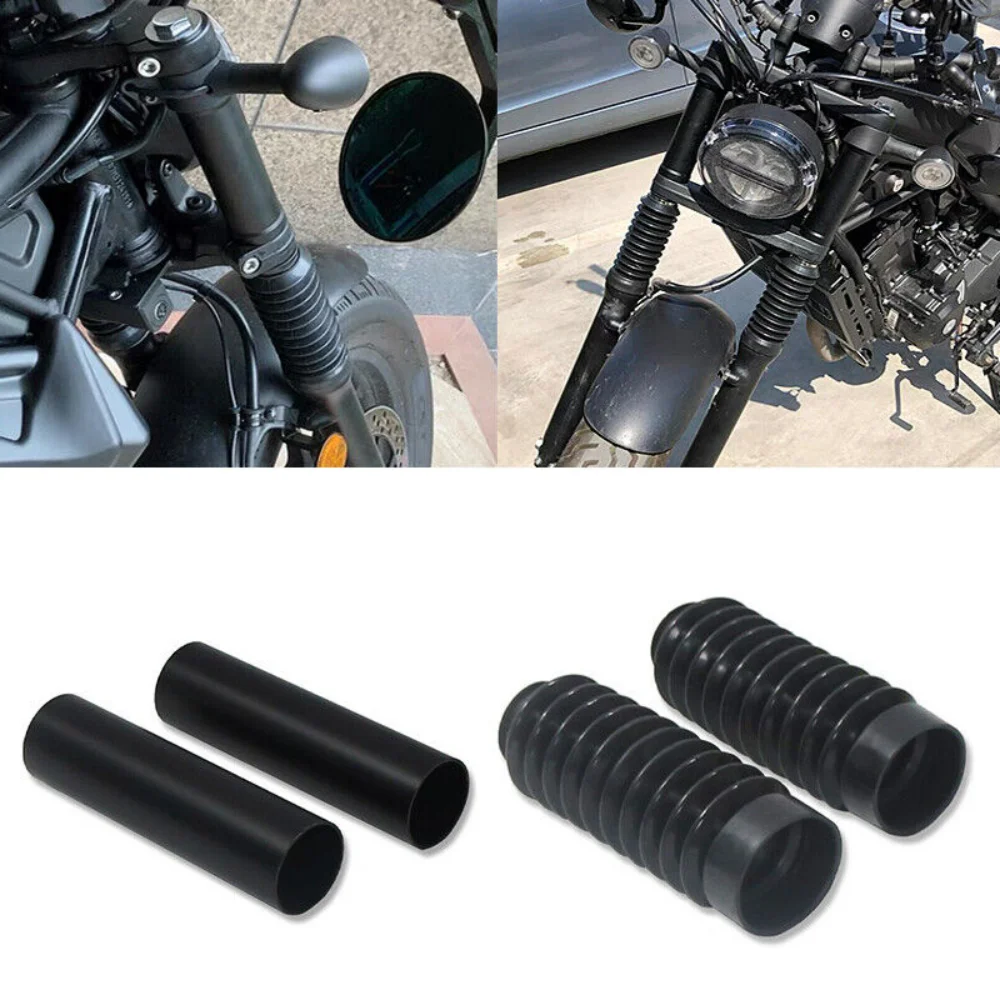 

Motorcycle For Honda Rebel 500 300 CMX500 CMX300 2017-2020 2x Front Fork Boot Slider Shock Absorber Cover Gaiters Accessories