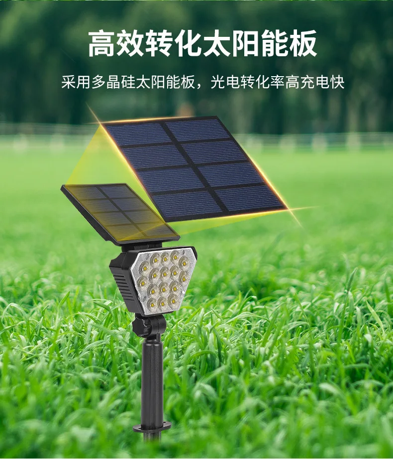 

Solar LED Light Adjustable Outdoor Solar Wall Lamp IP65 Waterproof Garden Lighting for Lawn Garden Decoration Lights