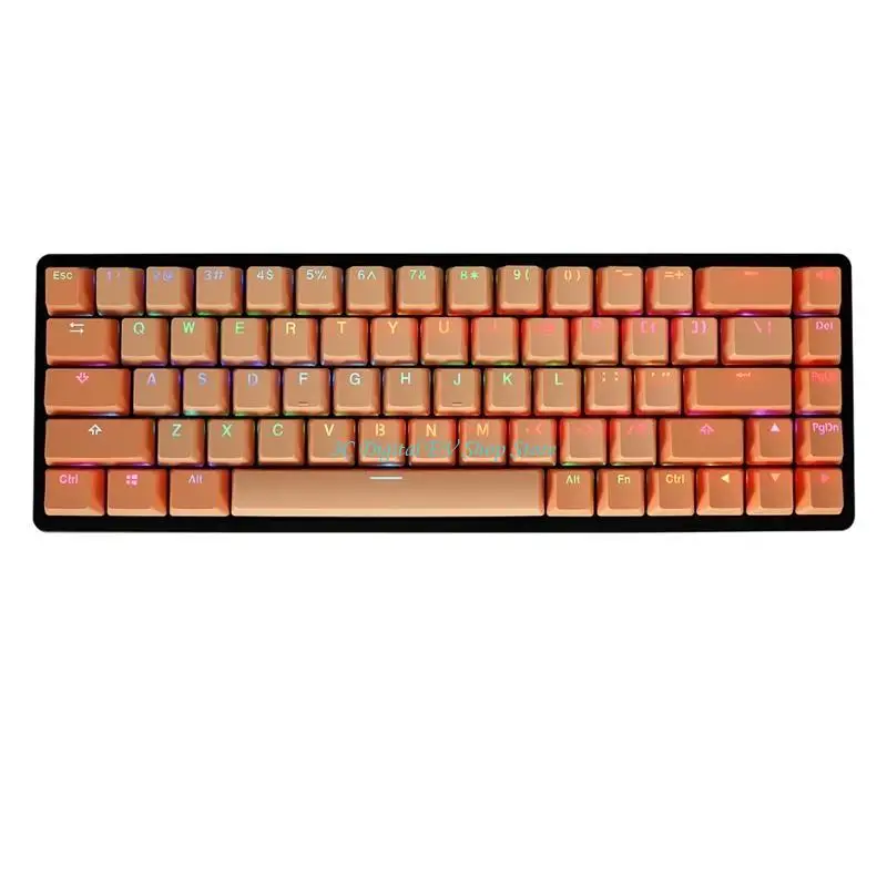 E74D PBT OEM Höhe Tastenkappen 124 Tasten Transluzente Hintergrundbeleuchtung für mechanische Tastatur für Tastenkappe Double MX – Detail 7
