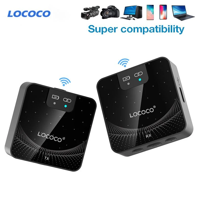 Wireless lavalier microphone for iphone 2.4Ghz DSLR camera Interview Recording Camera Microphone with Audio Monitor Function mic stand