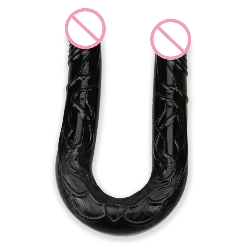Double Dong U Dildo Big Soft Long Penis Due Dick 20inch Silicone Butt Plug Virgina 2 Head Sex Toy For Women Lesbian Game Sex Toys