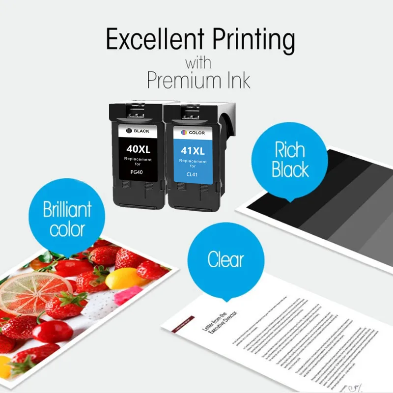 Ink Cartridge Compatible Ink Cartridge PG-40 CL-41 PG40 CL41 For Canon Pixma MP140 MP150 MP160 MP180 MP190 MP210 MP220 MP450 MP470 Printer inkjet ink cartridge printer supplies