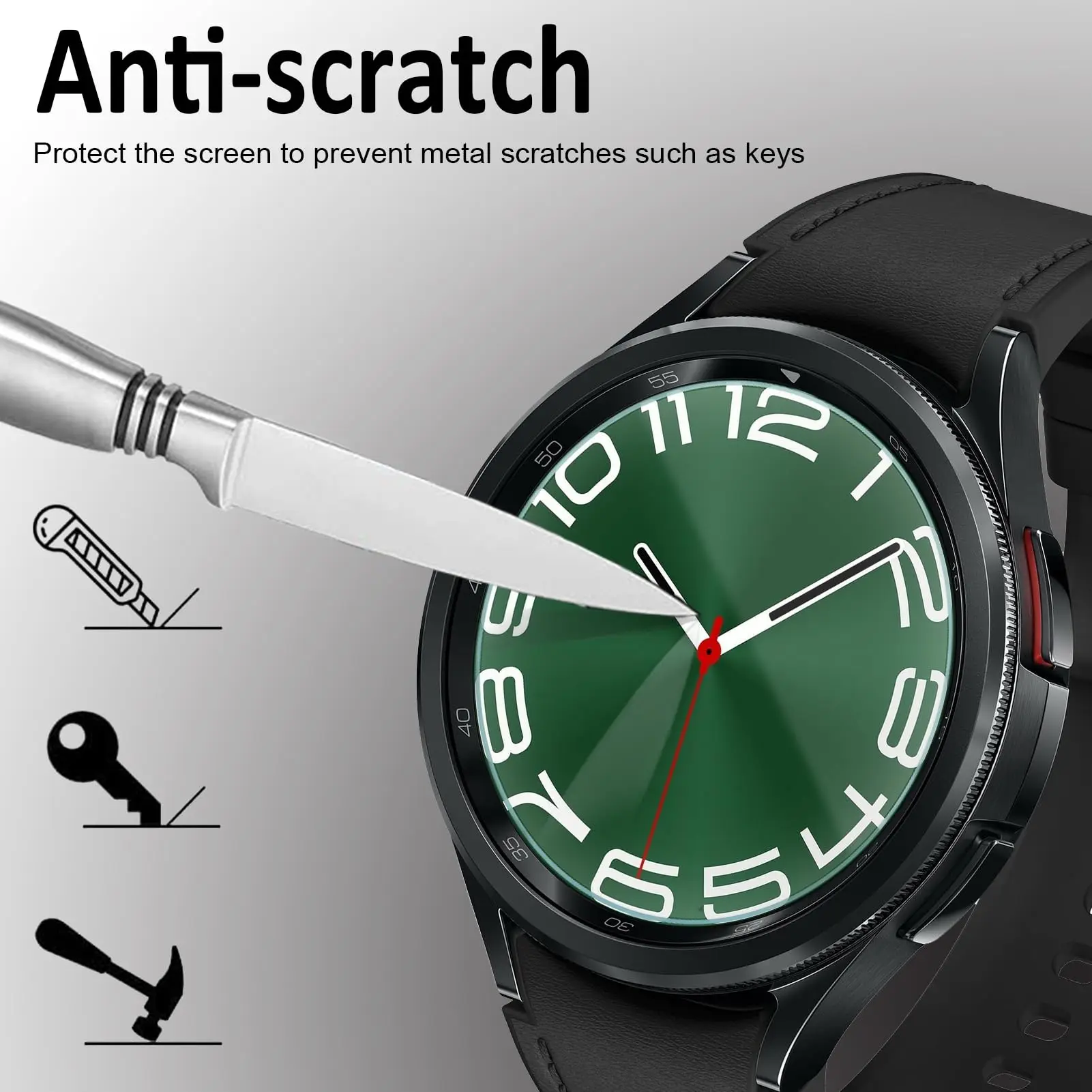 Screen Protector For Samsung Galaxy Watch 6 40mm 44mm Accessories HD Clear Tempered Glass Hydraulic Film Watch 6 Classic 43 47mm