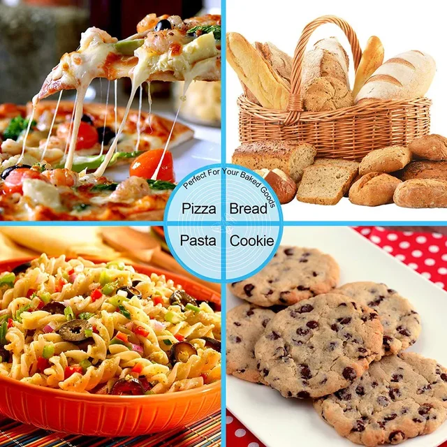 70/64/40Cm Silicone Kneading Dough Mat Nonstick Cookie Cake Baking Mat Fondant Pizza Biscuit Rolling Pad Paste Flour Table Sheet 6